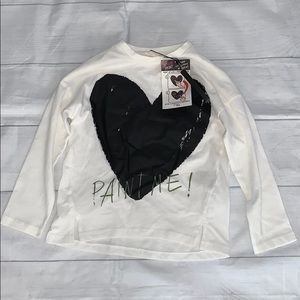 NEW w/Tags Zara Top (paint & repaint) Top Girl’s